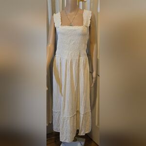 Mlle Gabrielle Cream Maxi Dress 3X